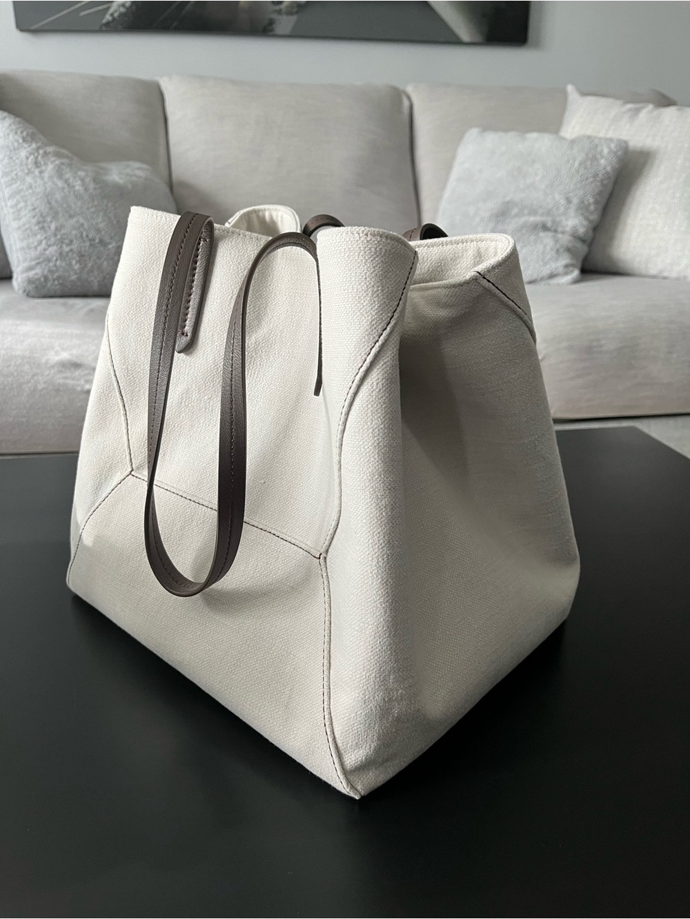 Brunello Cucinelli Canvas Shopping Tote - Picture 5 of 14